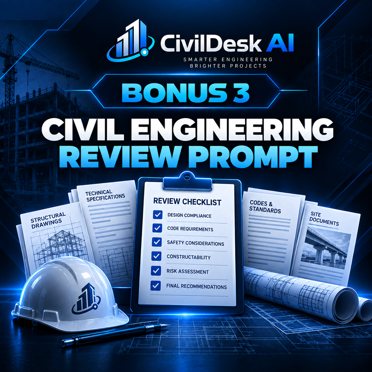 Civil Engineering Review Prompt cover